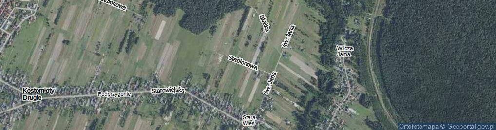 Zdjęcie satelitarne Stadionowa ul.